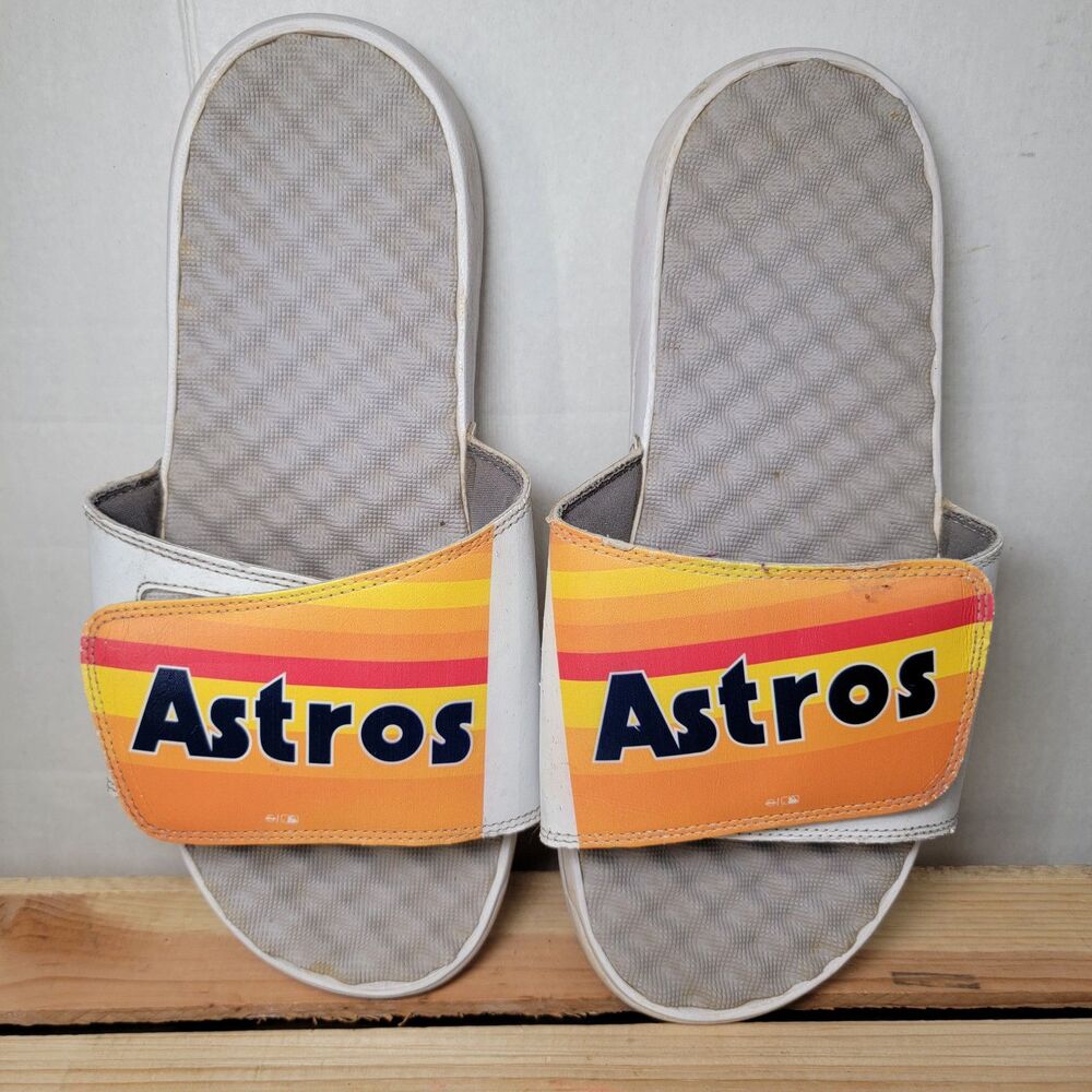 Houston Astros I-Slide Shoes w/ adjustable Tops - Size 12